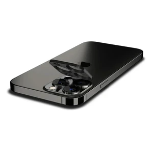 Защитное стекло на камеру Spigen Optik Lens Protector Black для iPhone 14 | 13 | 13 Pro | 13 Pro Max (2 шт.) - Фото 4