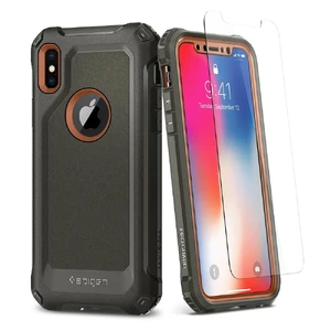 Захисний чохол Spigen Pro Guard Army Green для iPhone X | XS - Фото 2