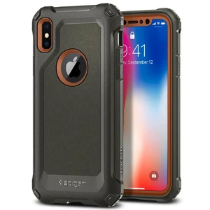 Захисний чохол Spigen Pro Guard Army Green для iPhone X | XS - Фото 3