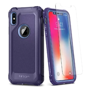 Захисний чохол Spigen Pro Guard Deep Purple для iPhone X | XS - Фото 2
