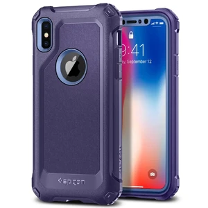 Захисний чохол Spigen Pro Guard Deep Purple для iPhone X | XS - Фото 3