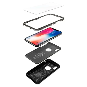 Защитный чехол Spigen Pro Guard Gunmetal для iPhone X | XS - Фото 9