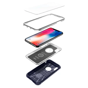 Захисний чохол Spigen Pro Guard Midnight Blue для iPhone X | XS - Фото 8