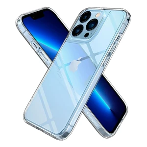 Стеклянный чехол Spigen Quartz Hybrid Crystal Clear для iPhone 13 Pro - Фото 2