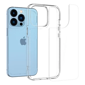Стеклянный чехол Spigen Quartz Hybrid Crystal Clear для iPhone 13 Pro - Фото 3