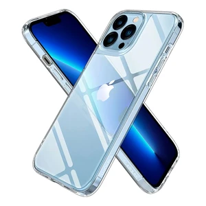 Стеклянный чехол Spigen Quartz Hybrid Crystal Clear для iPhone 13 Pro Max - Фото 3