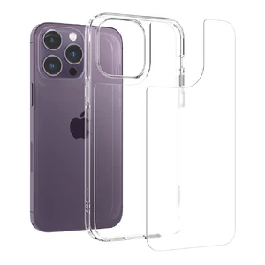 Стеклянный чехол Spigen Case Quartz Hybrid Crystal Clear для iPhone 14 Pro Max - Фото 2