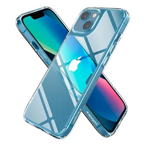 Стеклянный чехол Spigen Quartz Hybrid Crystal Clear для iPhone 13 - Фото 2