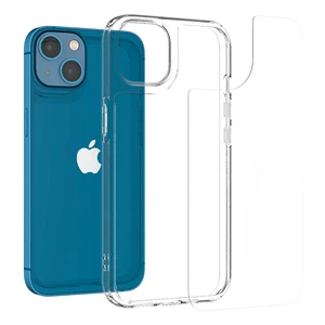 Стеклянный чехол Spigen Quartz Hybrid Crystal Clear для iPhone 13 - Фото 3