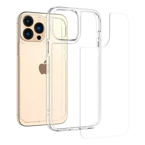 Скляний чохол Spigen Quartz Hybrid Matte Clear для iPhone 13 Pro Max - Фото 3
