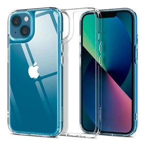 Стеклянный чехол Spigen Quartz Hybrid Crystal Clear для iPhone 13 ACS03532 - Фото 1