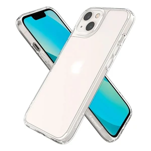 Стеклянный чехол Spigen Quartz Hybrid Matte Clear для iPhone 13 - Фото 2