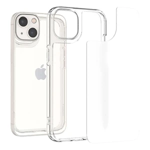 Стеклянный чехол Spigen Quartz Hybrid Matte Clear для iPhone 13 - Фото 3