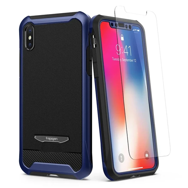 Захисний чохол Spigen Reventon Metallic Blue для iPhone X | XS