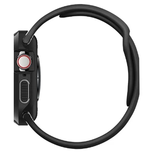 Противоударный чехол Spigen Rugged Armor Black для Apple Watch 44mm SE 2 | SE | 6 | 5 | 4 - Фото 2
