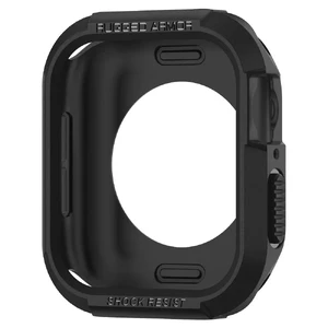 Противоударный чехол Spigen Rugged Armor Black для Apple Watch 44mm SE 2 | SE | 6 | 5 | 4 - Фото 6