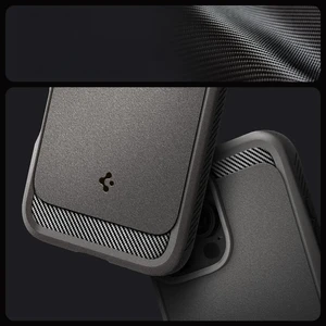 Серый чехол Spigen Rugged Armor MagSafe для iPhone 16 Pro - Фото 10