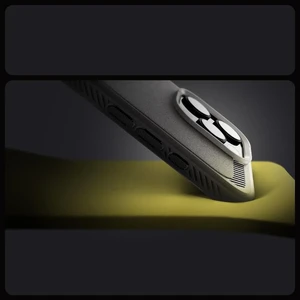 Серый чехол Spigen Rugged Armor MagSafe для iPhone 16 Pro - Фото 11