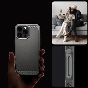 Сірий чохол Spigen Rugged Armor Mag для iPhone 16 Pro Max - Фото 13