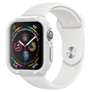 Противоударный чехол Spigen Rugged Armor White для Apple Watch 40mm SE 2 | SE | 6 | 5 | 4 061CS24482 - Фото 1