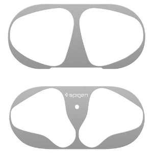 Захисна накладка Spigen Shine Shield Metallic Silver для зарядного кейса AirPods 1 | 2 - Фото 5