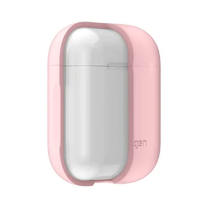 Силиконовый чехол с карабином Spigen Silicone Case Pink для Apple AirPods - Фото 4