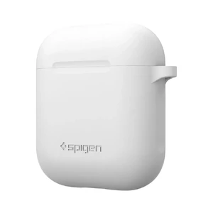 Силіконовий чохол з карабіном Spigen Silicone Case White для Apple AirPods - Фото 3