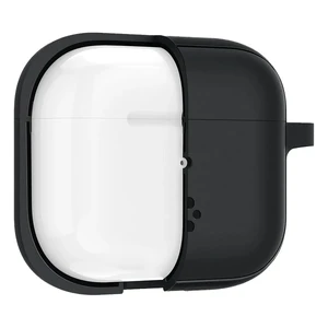 Силіконовий чохол з карабіном Spigen Silicone Fit Black для AirPods 3 - Фото 4