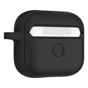 Силіконовий чохол з карабіном Spigen Silicone Fit Black для AirPods 3 - Фото 3