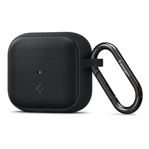 Силіконовий чохол з карабіном Spigen Silicone Fit Black для AirPods 3 ASD01984 - Фото 1