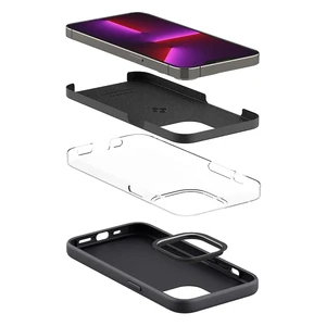 Силиконовый чехол-накладка Spigen Silicone Fit Black для iPhone 13 Pro - Фото 4