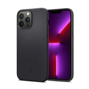 Силиконовый чехол-накладка Spigen Silicone Fit Black для iPhone 13 Pro Max ACS03228 - Фото 1