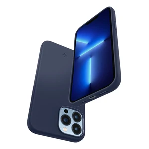 Силиконовый чехол-накладка Spigen Silicone Fit Navy Blue для iPhone 13 Pro Max - Фото 3
