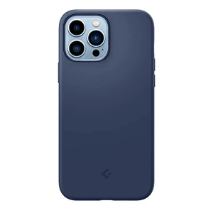 Силиконовый чехол-накладка Spigen Silicone Fit Navy Blue для iPhone 13 Pro Max - Фото 2