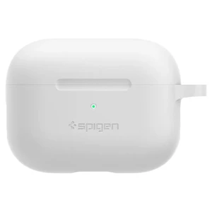 Чехол с карабином Spigen Silicone Fit White для Airpods Pro - Фото 2