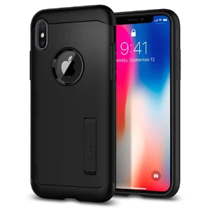 Чехол Spigen Slim Armor Black для iPhone X | XS - Фото 2