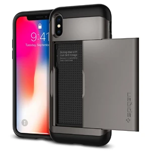 Чехол Spigen Slim Armor CS Gunmetal для iPhone X | XS 057CS22156 - Фото 1