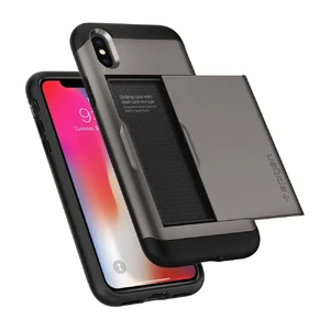 Чехол Spigen Slim Armor CS Gunmetal для iPhone X | XS - Фото 5