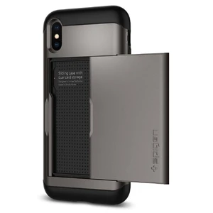 Чехол Spigen Slim Armor CS Gunmetal для iPhone X | XS - Фото 2