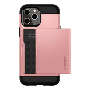 Чехол с отделением для карт Spigen Slim Armor CS Rose Gold для iPhone 12 Pro Max - Фото 2