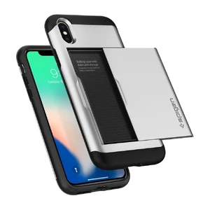 Чохол Spigen Slim Armor CS Satin Silver для iPhone X | XS - Фото 5