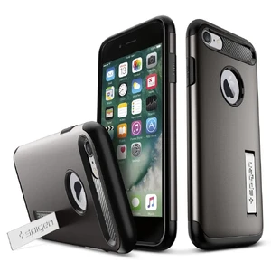 Чохол Spigen Slim Armor Gunmetal для iPhone 7 | 8 - Фото 2