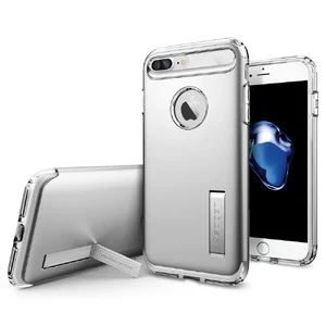 Чохол Spigen Slim Armor Satin Silver для iPhone 7 Plus | 8 Plus 043CS20313 - Фото 1