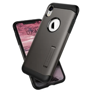 Протиударний чохол Spigen Slim Armor Gunmetal для iPhone XR - Фото 3