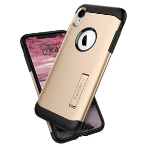 Протиударний чохол Spigen Slim Armor Champagne Gold для iPhone XR - Фото 3
