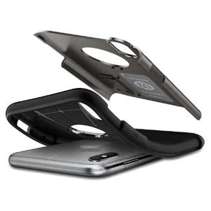 Протиударний чохол Spigen Slim Armor Gunmetal для iPhone XR - Фото 4