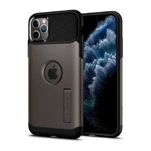 Противоударный чехол Spigen Slim Armor Gunmetal для iPhone 11 Pro 077CS27108 - Фото 1