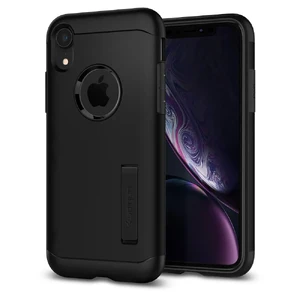 Протиударний чохол Spigen Slim Armor Black для iPhone XR - Фото 2