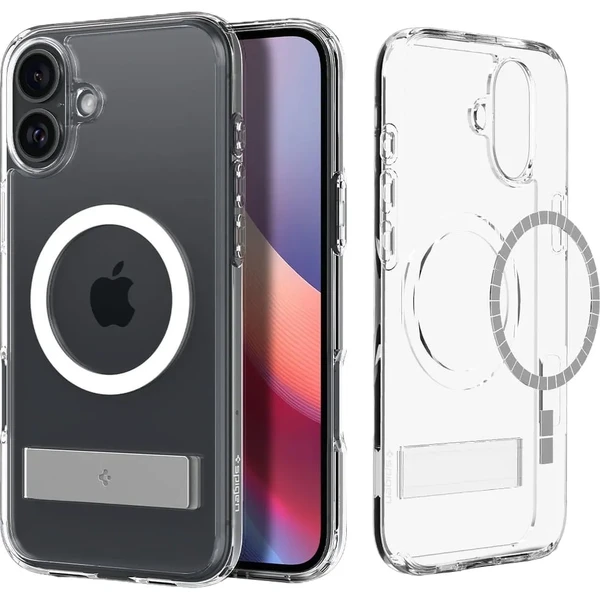 Прозорий білий чохол Spigen Slim Armor Essential S MagSafe iPhone 16 у Вінниці