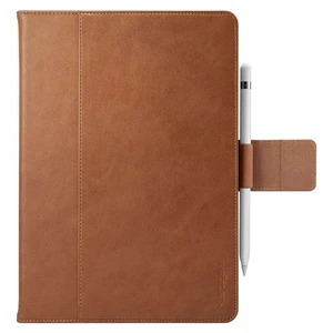 Кожаный чехол Spigen Stand Folio Brown для iPad Air 3 (2019) | Pro 10.5" - Фото 4